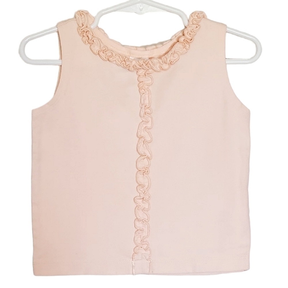 K1091 * Baby Gap Ruffled Tank Pink Size 2XL (2 Yrs)